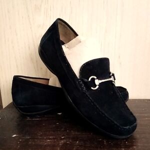 GEOX Respira suede Brazil  loafers sz 38,5
